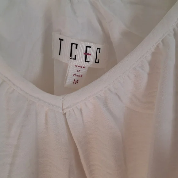 TCEC Womens Dress in White, Pink, and Red Size M - Picture 2 of 9